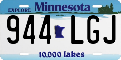 MN license plate 944LGJ
