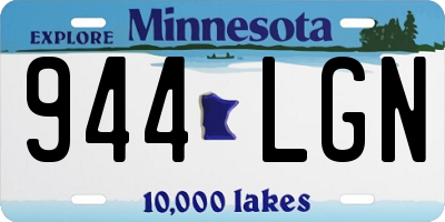 MN license plate 944LGN