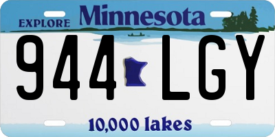 MN license plate 944LGY
