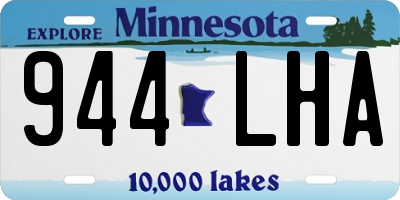 MN license plate 944LHA
