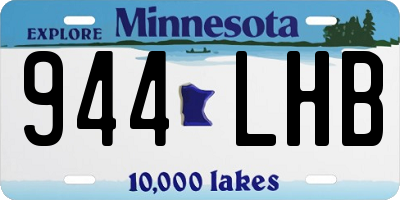 MN license plate 944LHB