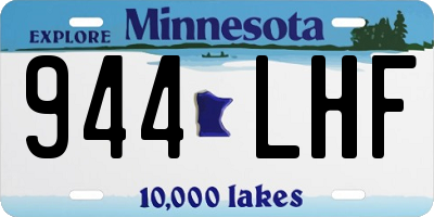 MN license plate 944LHF