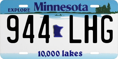 MN license plate 944LHG