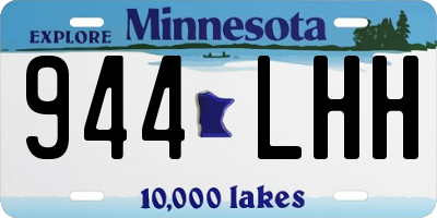 MN license plate 944LHH