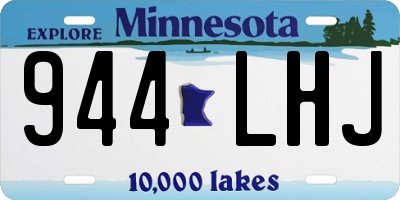 MN license plate 944LHJ