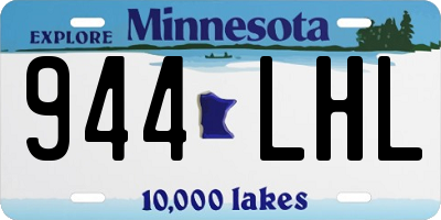MN license plate 944LHL