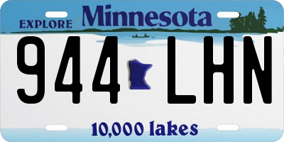 MN license plate 944LHN