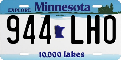 MN license plate 944LHO