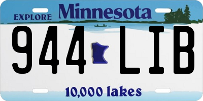 MN license plate 944LIB