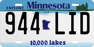 MN license plate 944LID