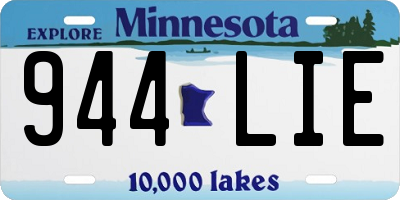 MN license plate 944LIE