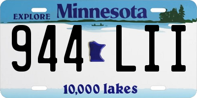 MN license plate 944LII