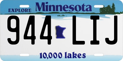 MN license plate 944LIJ