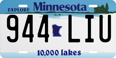 MN license plate 944LIU