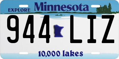 MN license plate 944LIZ