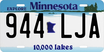 MN license plate 944LJA
