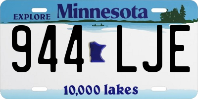 MN license plate 944LJE