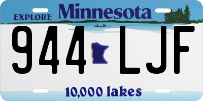 MN license plate 944LJF