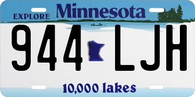 MN license plate 944LJH