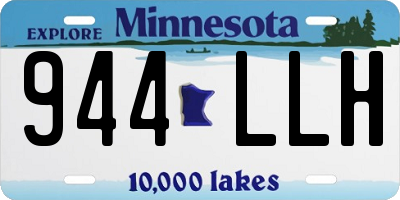MN license plate 944LLH