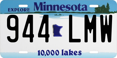 MN license plate 944LMW