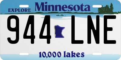 MN license plate 944LNE