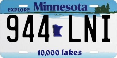 MN license plate 944LNI