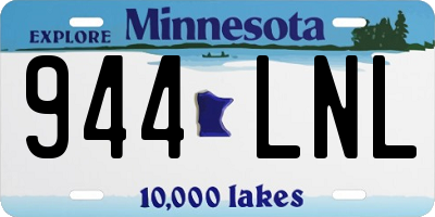 MN license plate 944LNL