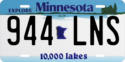 MN license plate 944LNS