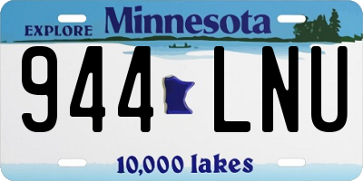 MN license plate 944LNU