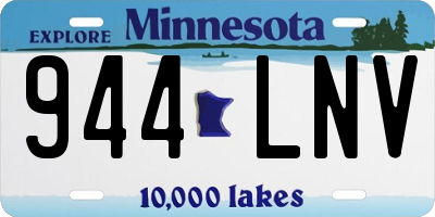 MN license plate 944LNV