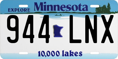 MN license plate 944LNX