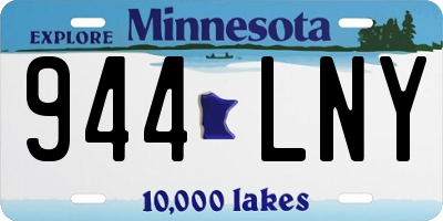MN license plate 944LNY