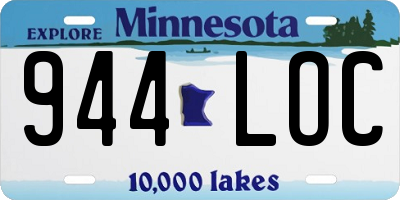 MN license plate 944LOC