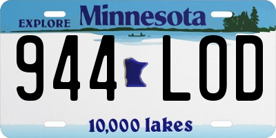 MN license plate 944LOD