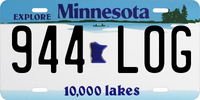 MN license plate 944LOG