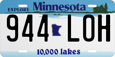 MN license plate 944LOH