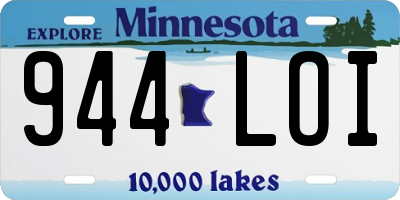 MN license plate 944LOI