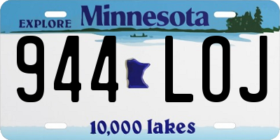 MN license plate 944LOJ