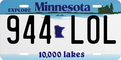 MN license plate 944LOL