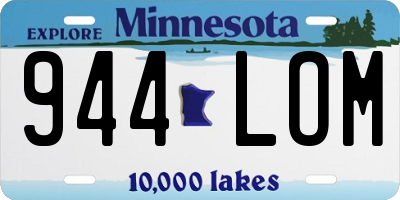 MN license plate 944LOM
