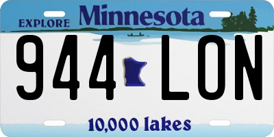 MN license plate 944LON