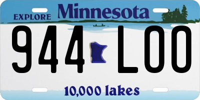 MN license plate 944LOO