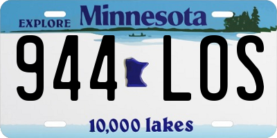 MN license plate 944LOS