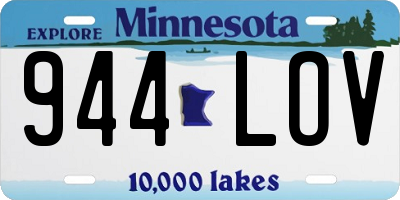 MN license plate 944LOV