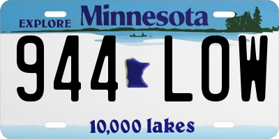 MN license plate 944LOW