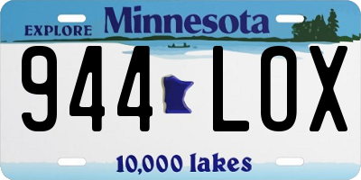 MN license plate 944LOX