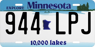 MN license plate 944LPJ