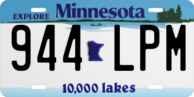 MN license plate 944LPM