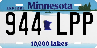 MN license plate 944LPP